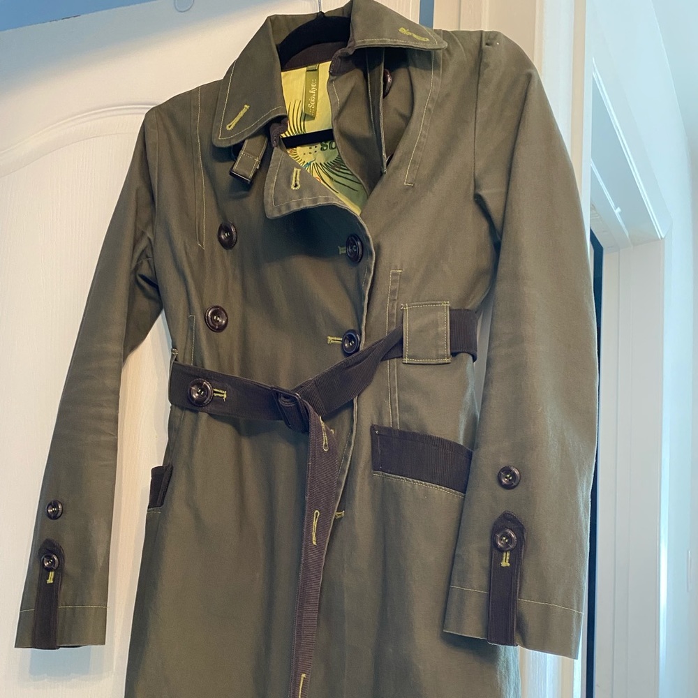 Soia and Kyo Trench coat jacket size XS